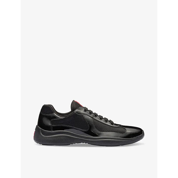 Prada America's Cup leather and mesh trainers