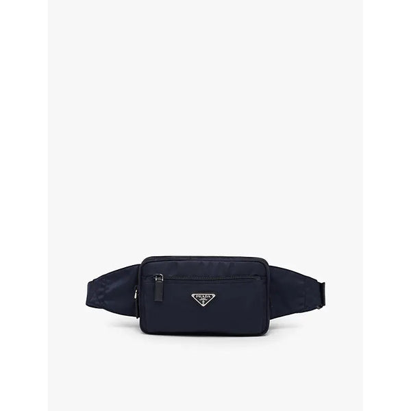 Prada Brand-plaque Re-Nylon and Saffiano-leather belt bag | Prada