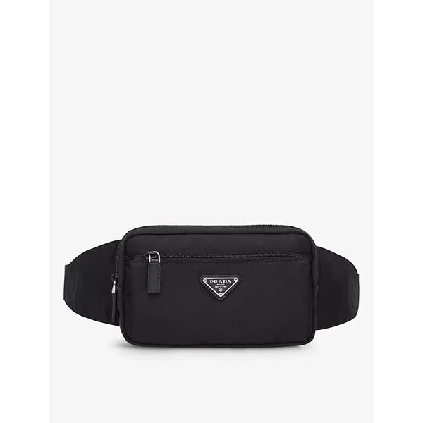 Prada Brand-plaque Re-Nylon and Saffiano-leather belt bag | Prada