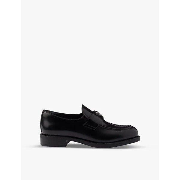 Prada Brand-plaque leather loafers | Prada