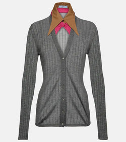 Prada Cashmere, wool, and silk cardigan | LYBSTORE