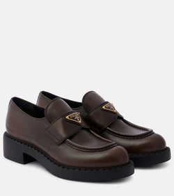 Prada Chocolate leather loafers