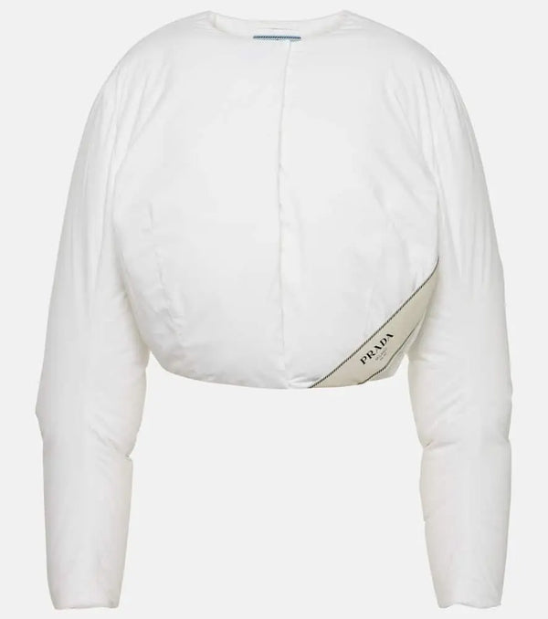 Prada Cropped padded cotton jacket | LYBSTORE