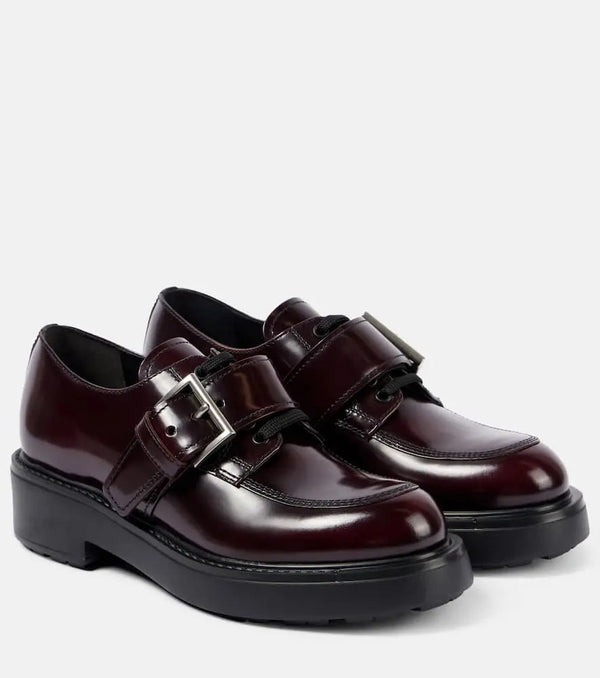 Prada Diapason leather Derby shoes | LYBSTORE