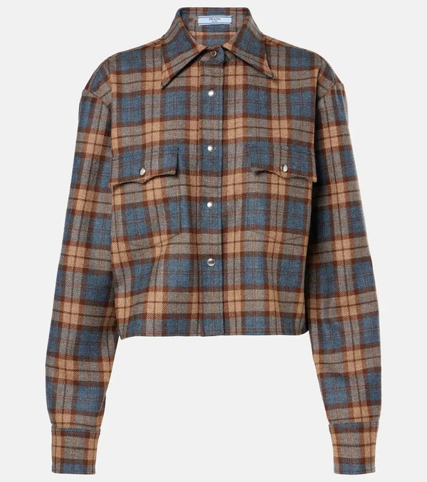 Prada Gingham wool shirt