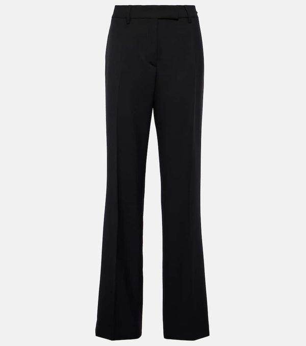 Prada High-rise wool straight pants | LYBSTORE