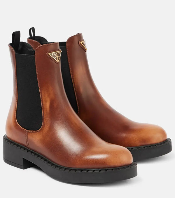 Prada Leather Chelsea boots