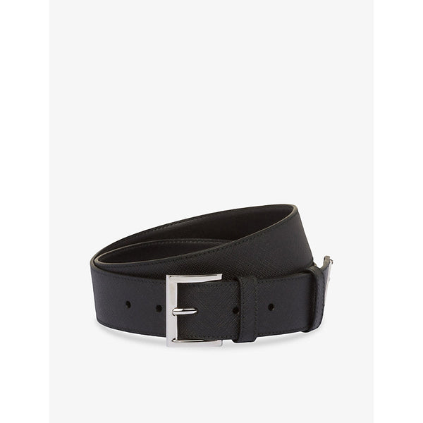 Prada Logo-embellished leather belt