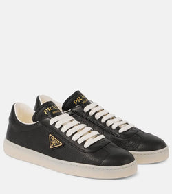 Prada Logo leather sneakers