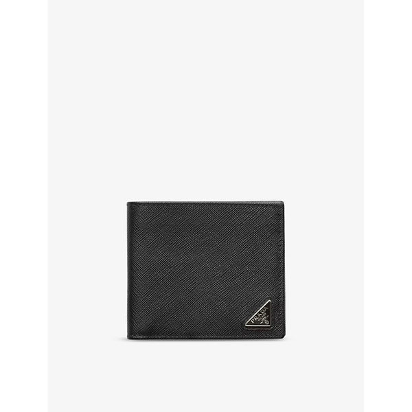 Prada Logo-plaque Saffiano leather wallet