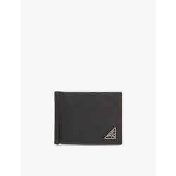 Prada Logo-plaque leather wallet