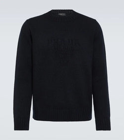 Prada Logo wool and cashmere sweater