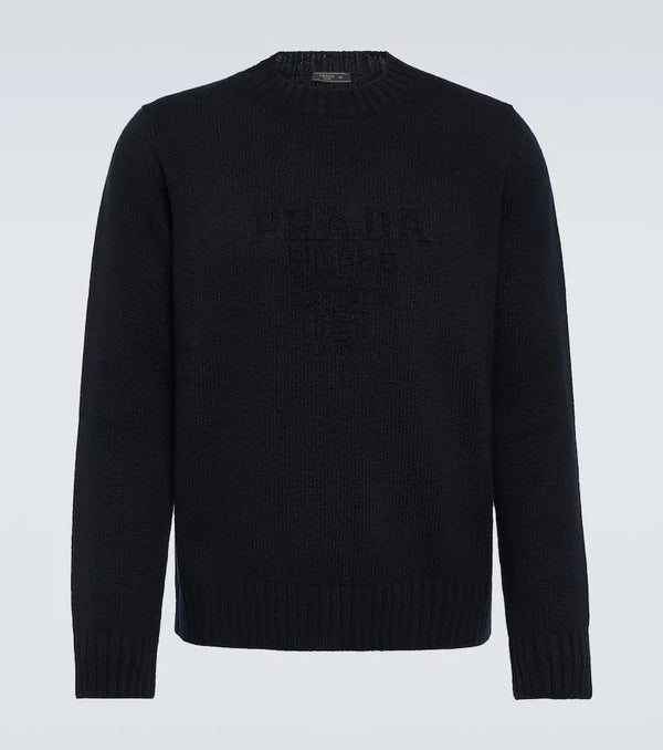 Prada Logo wool and cashmere sweater