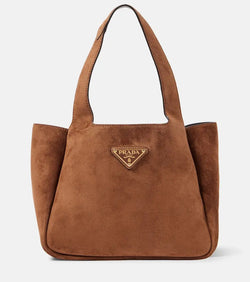 Prada Medium suede shoulder bag