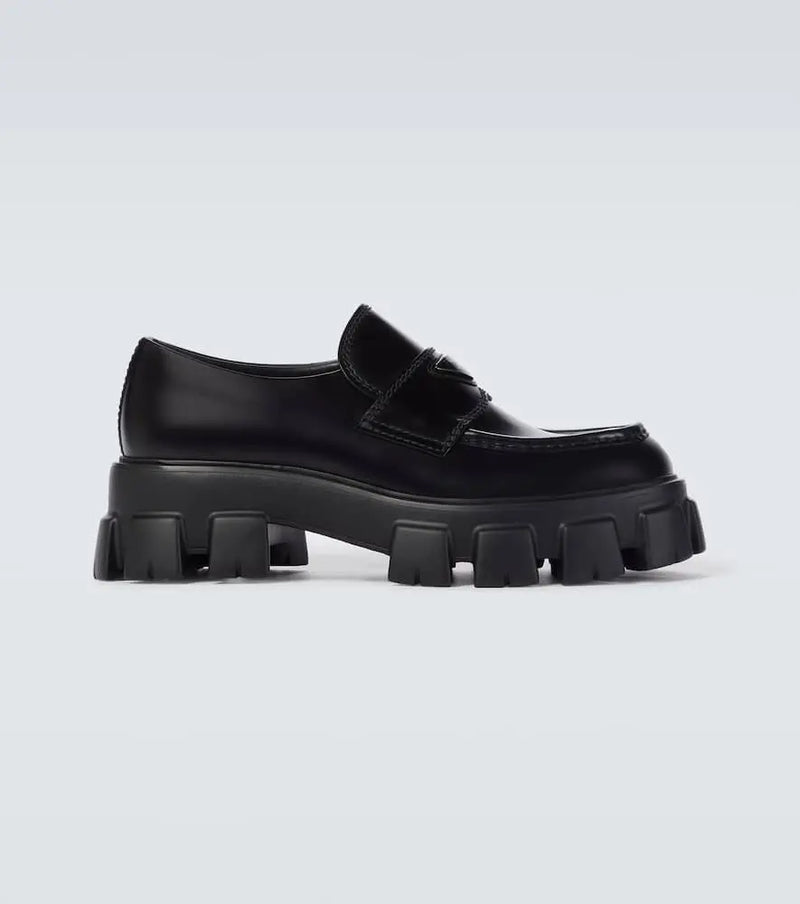 Prada Monolith leather loafers