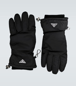 Prada Nylon gloves with logo