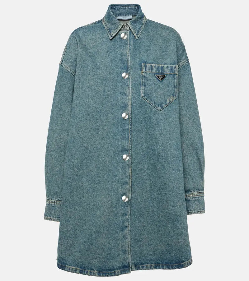 Prada Oversized denim shirt dress