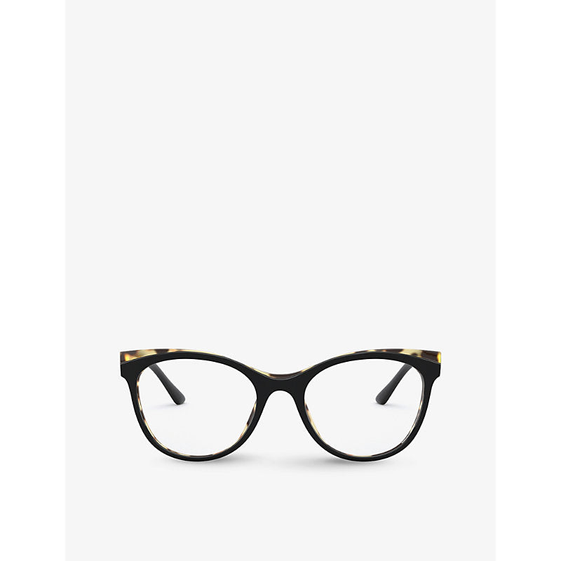 Prada PR 05WV round-frame acetate optical glasses