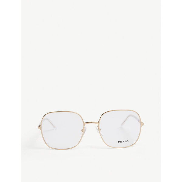 Prada PR56WV square-frame metal glasses | LYBSTORE