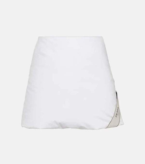 Prada Padded cotton miniskirt | LYBSTORE