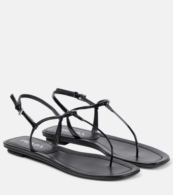 Prada Patent leather thong sandals