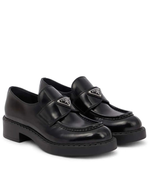 Prada Platform leather loafers | LYBSTORE