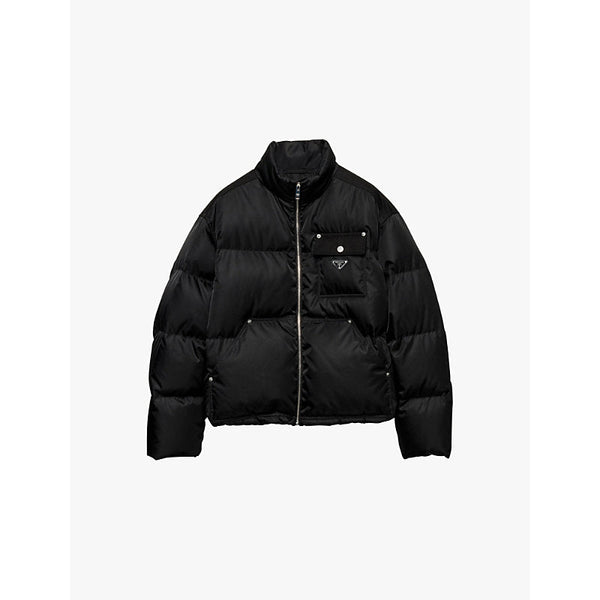 Mens Prada Re-Nylon cropped recycled-nylon shell-down jacket