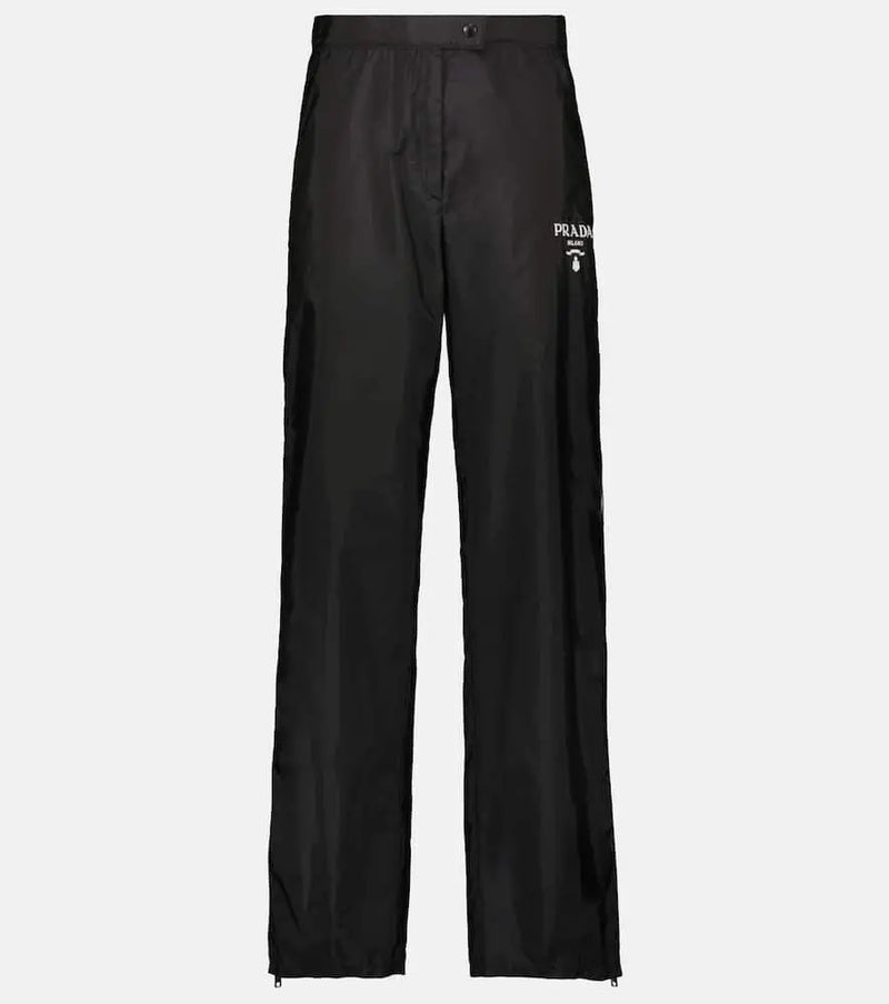 Prada Re-Nylon high-rise trackpants | LYBSTORE