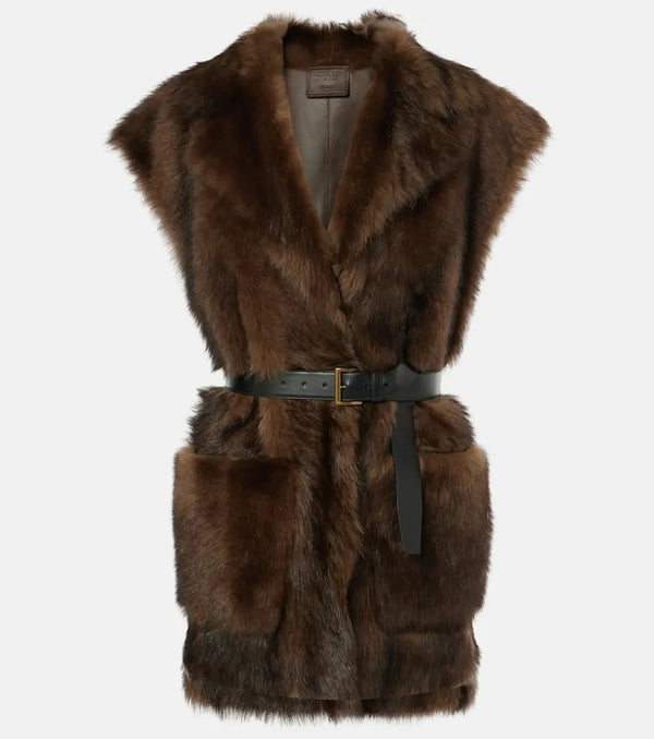 Prada Shearling vest | LYBSTORE