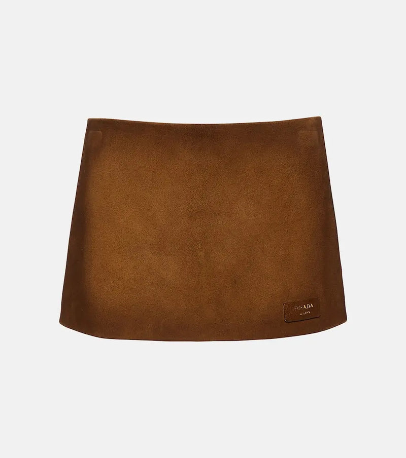 Prada Suede miniskirt | LYBSTORE