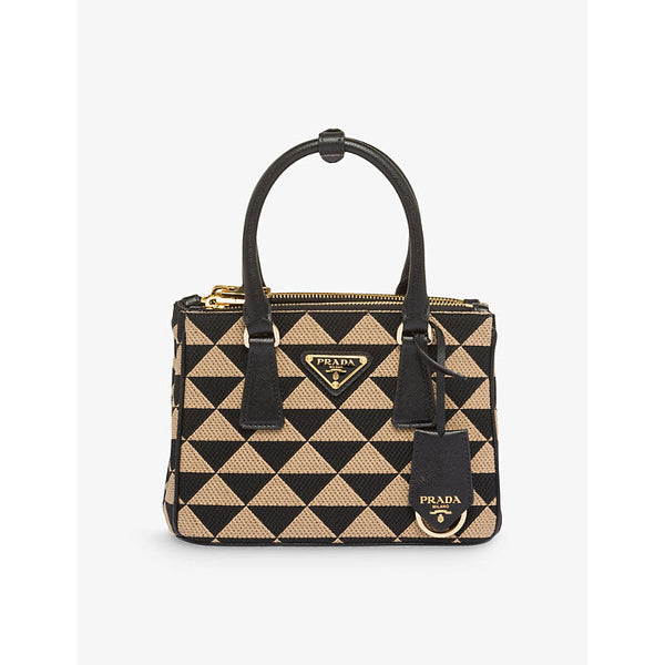 Prada Symbole mini woven tote bag | LYBSTORE