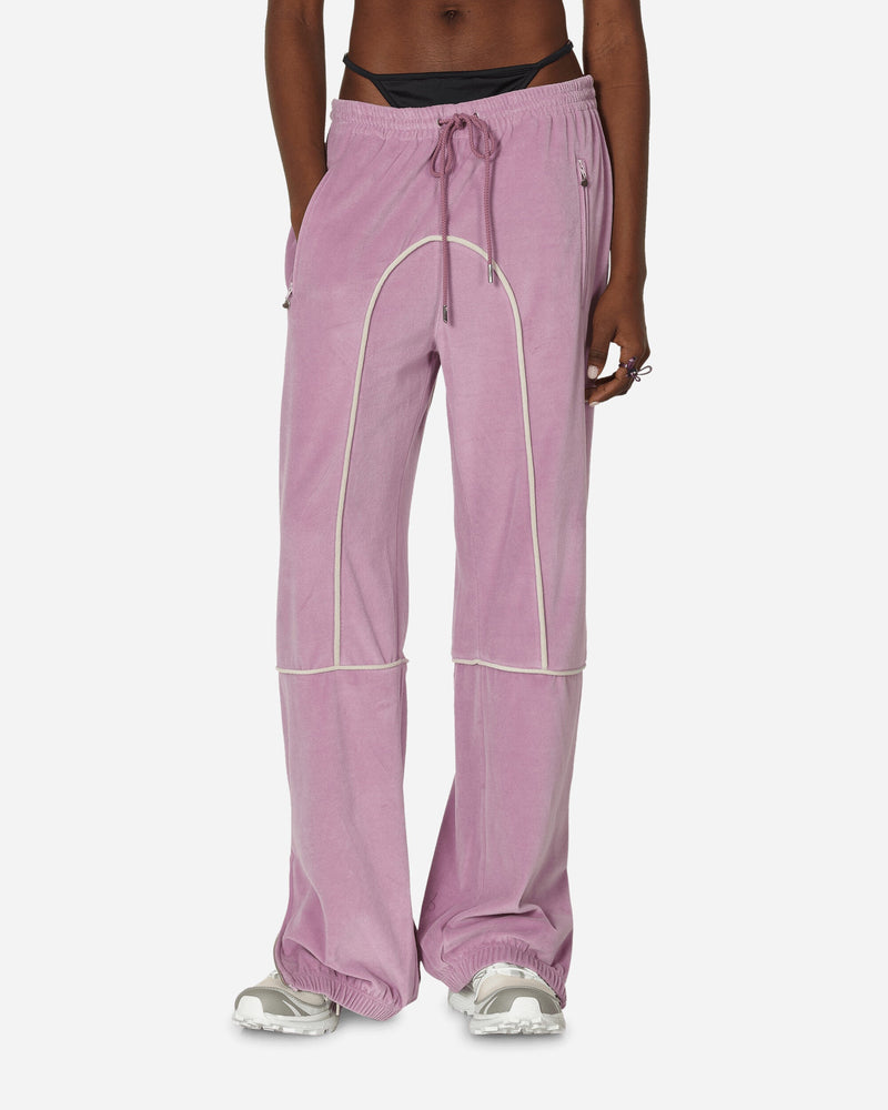 Priscavera Velour Track Pants Lavender