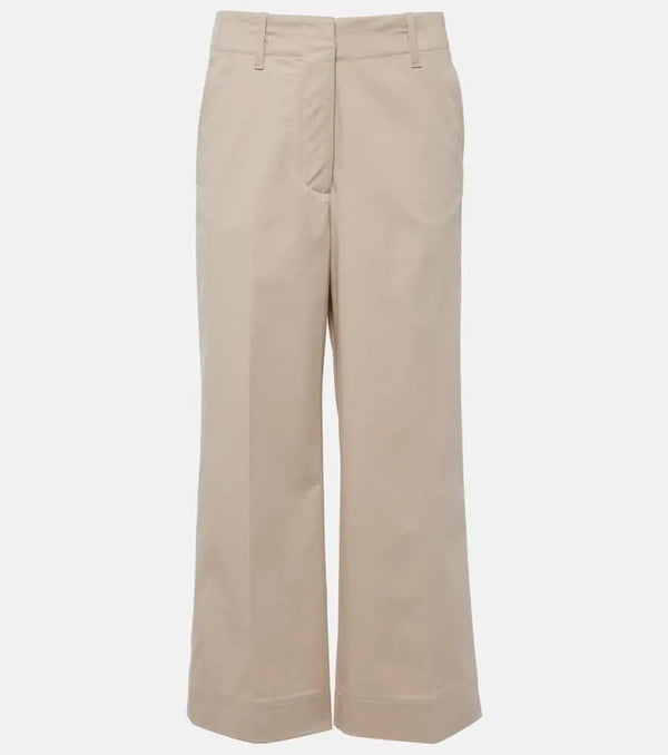 Proenza Schouler Amara cotton-blend wide-leg pants