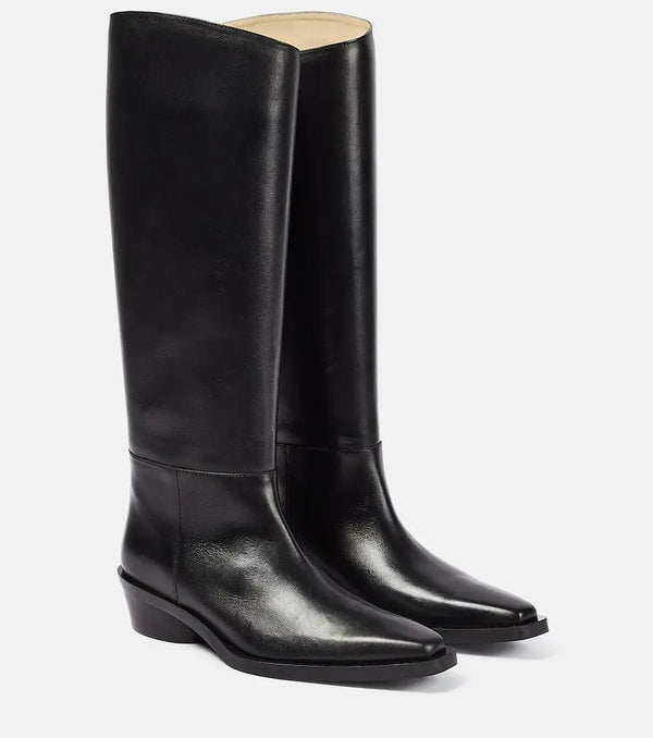 Proenza Schouler Bronco leather knee-high boots | LYBSTORE