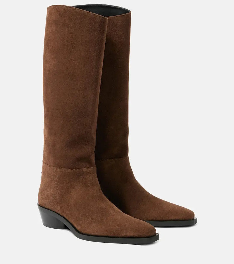 Proenza Schouler Bronco suede knee-high boots