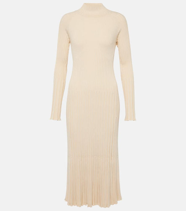 Proenza Schouler Carmen ribbed-knit high-neck midi dress