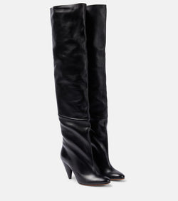 Proenza Schouler Cone leather over-the-knee boots