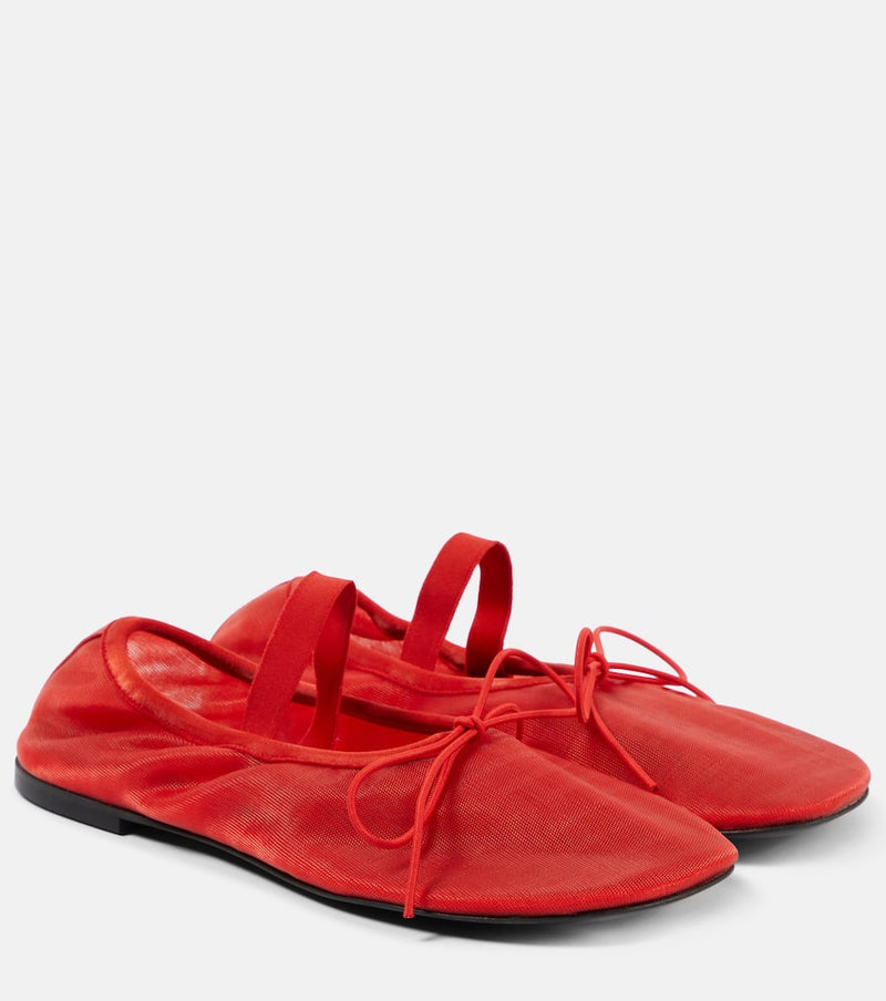 Proenza Schouler Glove mesh Mary Jane flats