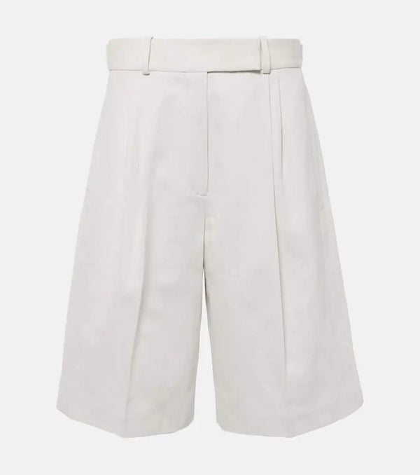 Proenza Schouler Jenny cotton and linen Bermuda shorts