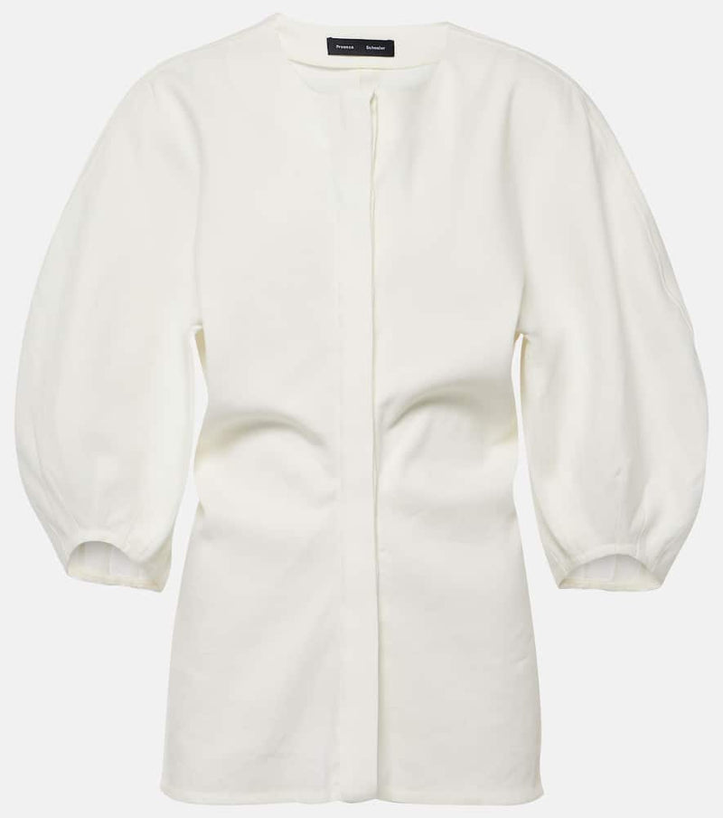 Proenza Schouler Linen-blend top