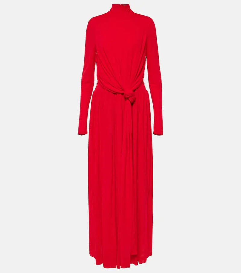 Proenza Schouler Meret draped crêpe jersey maxi dress