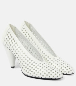 Proenza Schouler Perforated Cone leather pumps