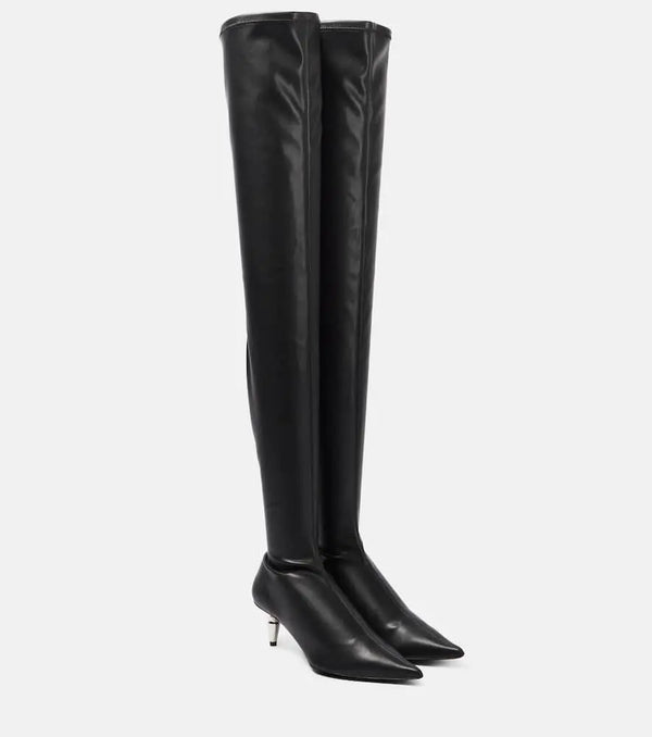 Proenza Schouler Spike leather over-the-knee boots | LYBSTORE