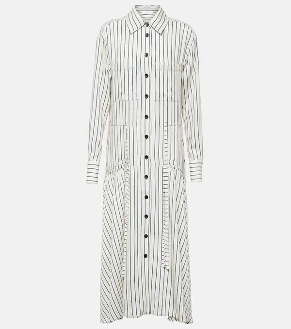 Proenza Schouler White Label Bonnie striped shirt dress | LYBSTORE