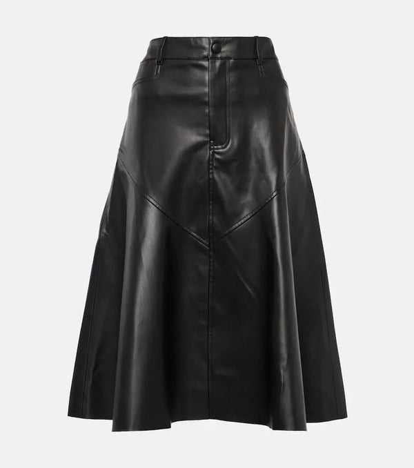 Proenza Schouler White Label Jesse faux leather midi skirt | LYBSTORE