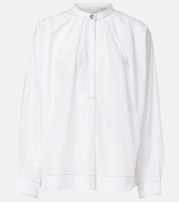 Proenza Schouler White Label pleated cotton poplin shirt