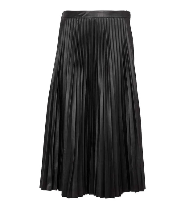 Proenza Schouler White Label pleated faux leather midi skirt | LYBSTORE