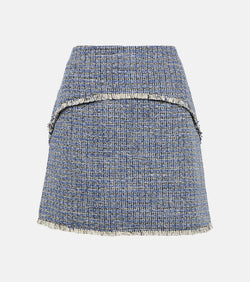 Proenza Schouler White Label tweed miniskirt | LYBSTORE