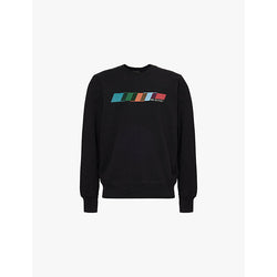 Ps By Paul Smith Parallelogram logo-print cotton-jersey sweatshirt