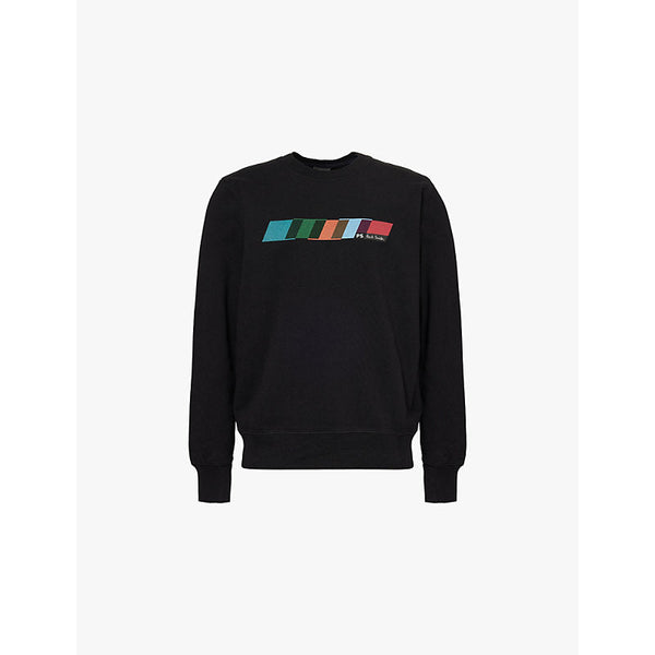 Mens Ps By Paul Smith Parallelogram logo-print cotton-jersey sweatshirt